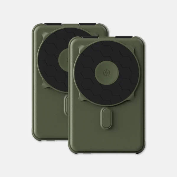 Magnetic Power Bank 2 Pack Matte Olive
