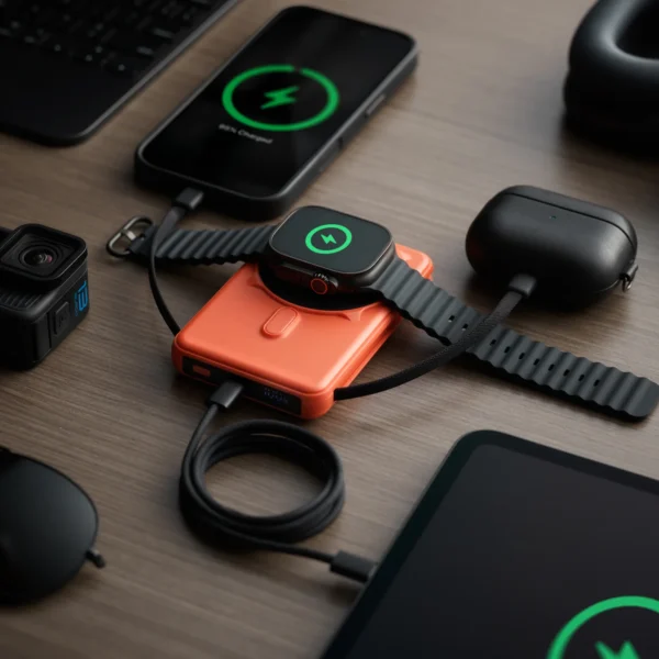 Magnetic Power Bank Single Basecamp Orange - Image 4