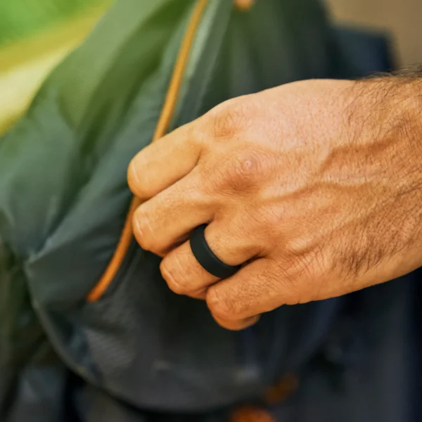 Ring 8mm-silicone royal-black - Image 3
