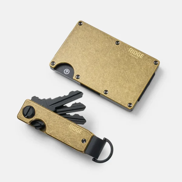 Ridge Wallet Brass – Full Kit / Classic / Add Money Clip - Image 2
