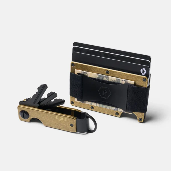 Ridge Wallet Brass – Full Kit / Classic / Add Money Clip - Image 3
