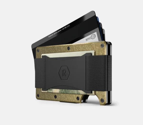 Ridge Wallet Brass – Wallet Only / Mag Safe / Add Money Clip - Image 3