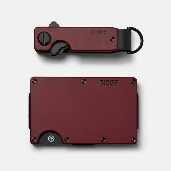 Ridge Wallet Oxblood – Full Kit / Mag Safe / Add Money Clip - Image 2