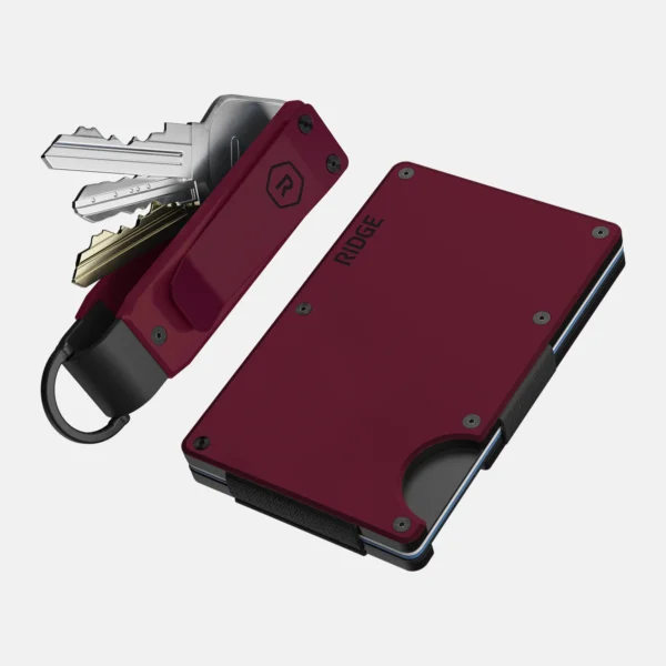 Ridge Wallet Oxblood – Full Kit / Mag Safe / Add Money Clip - Image 3