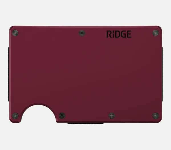 Ridge Wallet Oxblood – Wallet Only / Classic / Add Money Clip