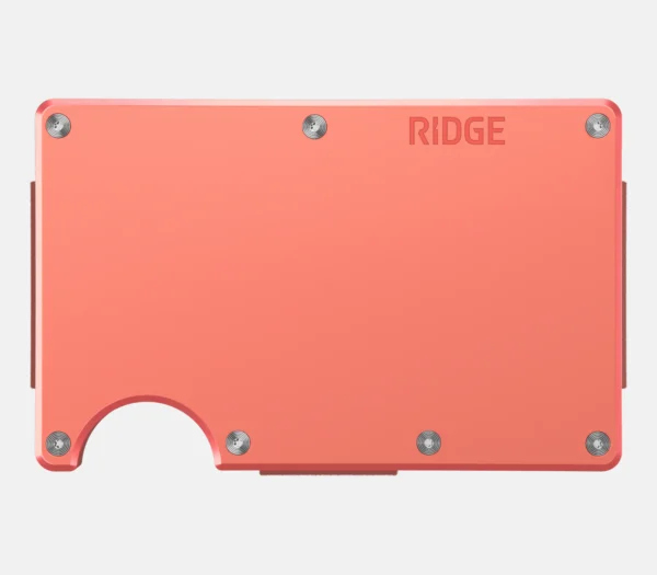Ridge Wallet Coral – Wallet Only / Mag Safe / Add Money Clip