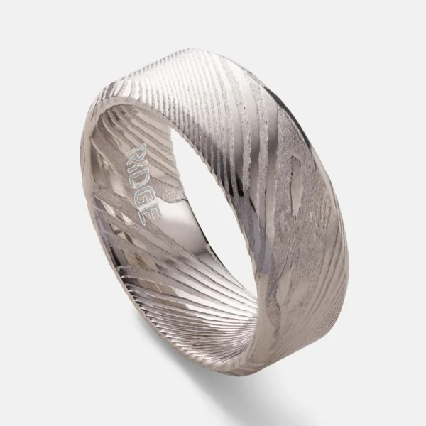 8mm Beveled Damascus