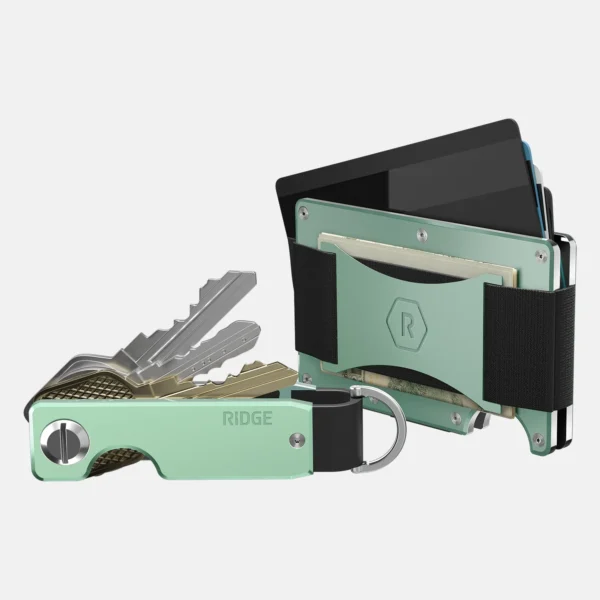 Ridge Wallet Eucalyptus – Full Kit / Mag Safe / Add Money Clip