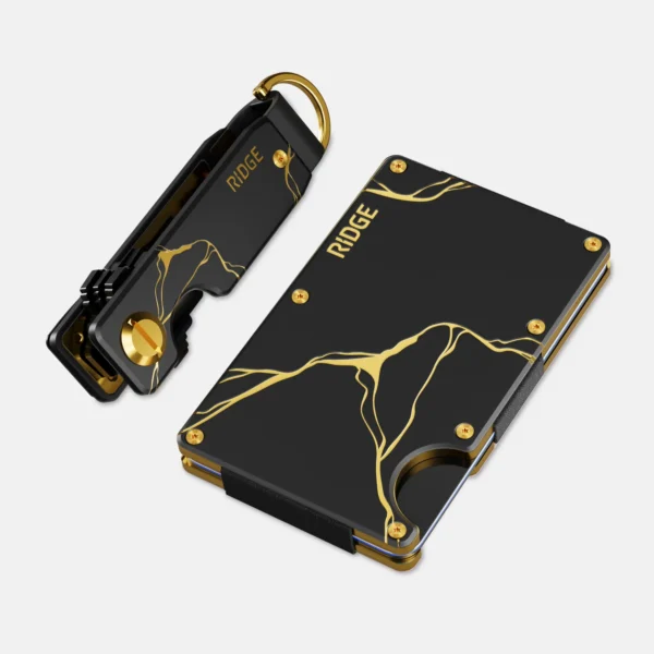 Ridge Wallet Kintsugi Black Full Kit