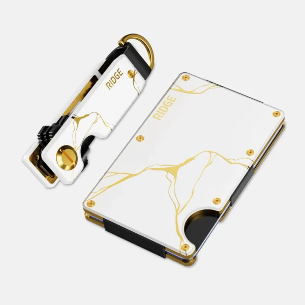 Ridge Wallet Kintsugi White Full Kit