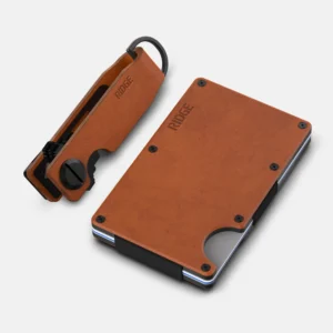 Ridge Wallet Tobacco Brown Leather – Full Kit / Mag Safe / Cash Strap