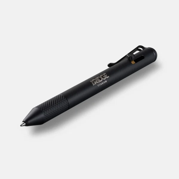 Bolt Action Pen Matte Black Titanium