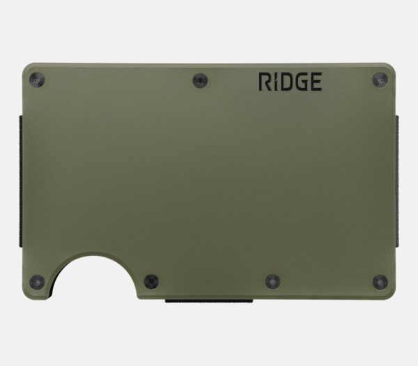 Ridge Wallet Matte Olive – Wallet Only / Classic / Add Money Clip - Image 2