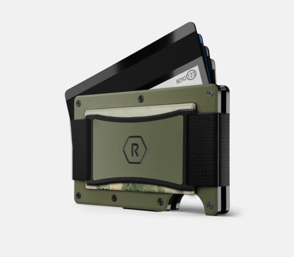 Ridge Wallet Matte Olive – Wallet Only / Classic / Cash Strap - Image 2