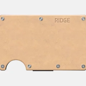 Ridge Wallet Natural Leather – Wallet Only / Classic / Add Money Clip