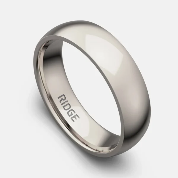 6mm Rounded Platinum Tantalum