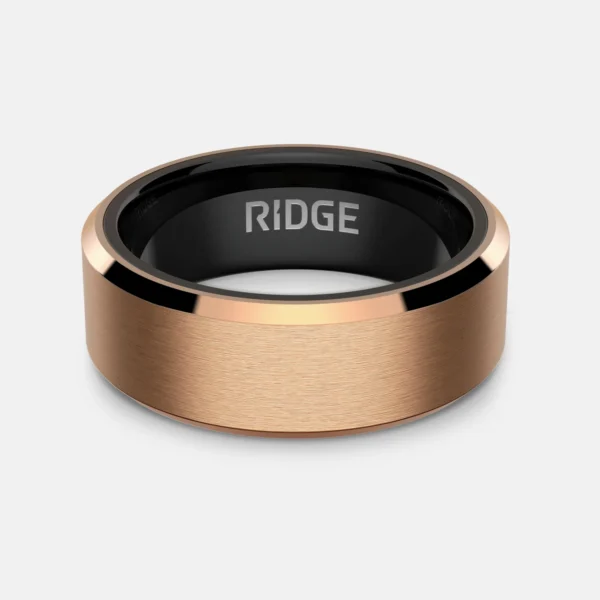 8mm Beveled 18K Rose Gold - Image 2
