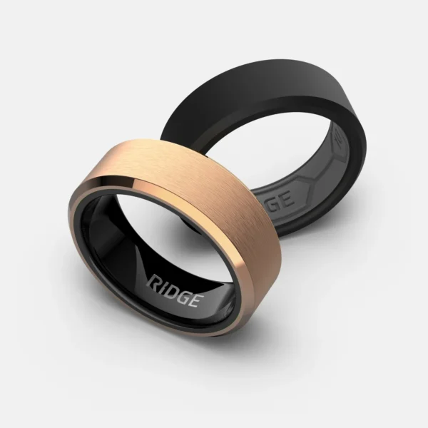 8mm Beveled 18K Rose Gold - Image 3