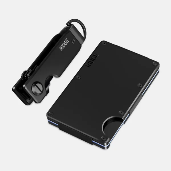 Ridge Wallet Royal Black – Full Kit / Classic / Add Money Clip