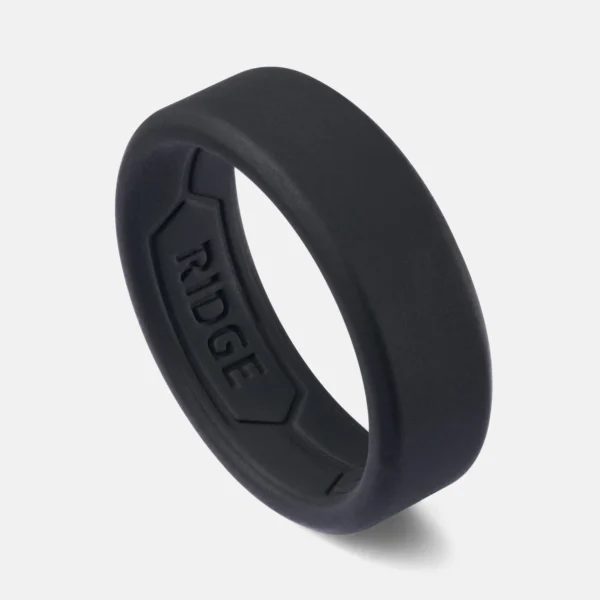 Ring 8mm-silicone royal-black