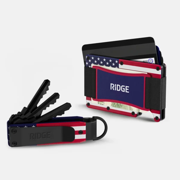 Ridge Wallet Stars & Stripes – Full Kit / Classic / Add Money Clip - Image 3
