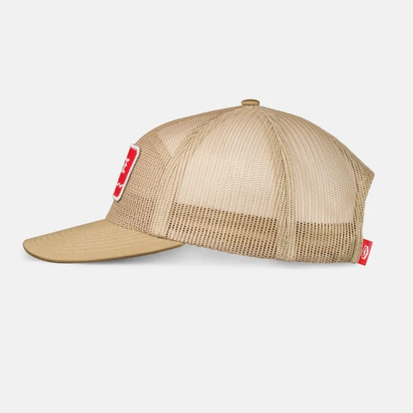 Mesh Trucker Snapback - Tan - Image 2