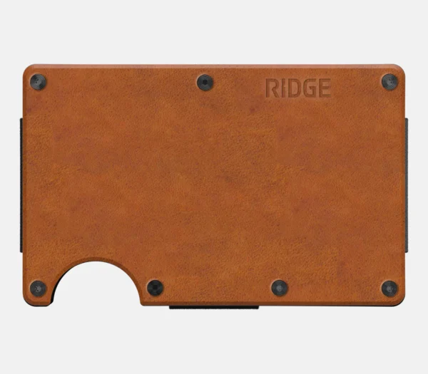 Ridge Wallet Tobacco Brown Leather – Wallet Only / Classic / Add Money Clip