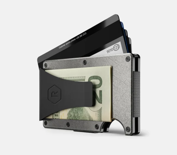 Ridge Wallet Stonewashed Titanium – Wallet Only / Classic / Add Money Clip - Image 2