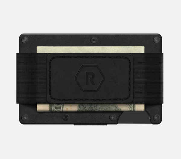 Ridge Wallet Midnight Black Leather – Wallet Only / Classic / Add Money Clip - Image 2