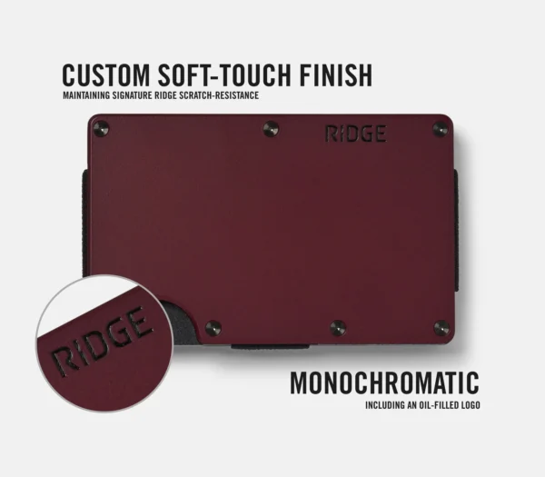 Ridge Wallet Oxblood – Wallet Only / Classic / Add Money Clip - Image 3