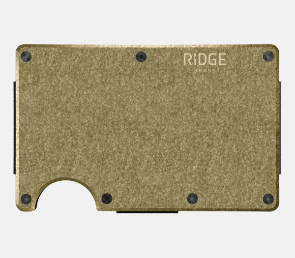 Ridge Wallet Brass – Wallet Only / Mag Safe / Add Money Clip