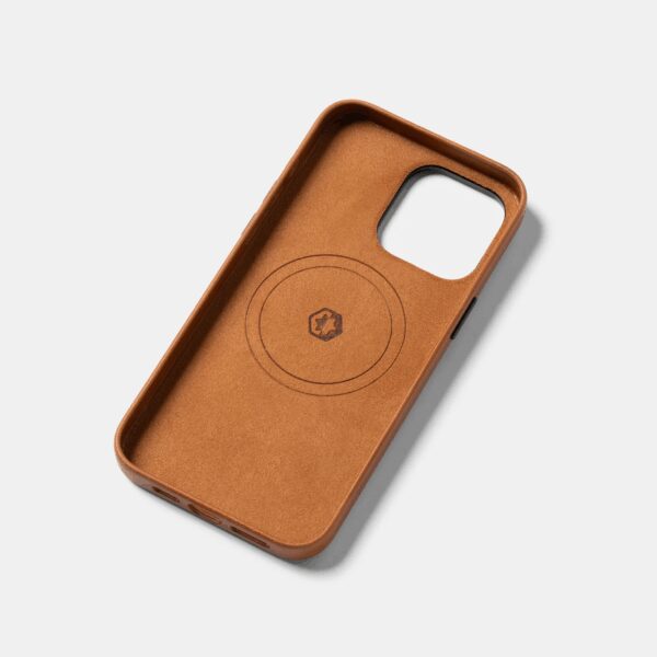 Iphone 15 Pro Max  Tobacco Brown Leather - Image 3