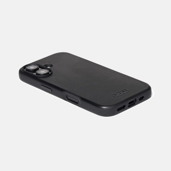 Iphone 16 Midnight Black Leather Case Only - Image 2
