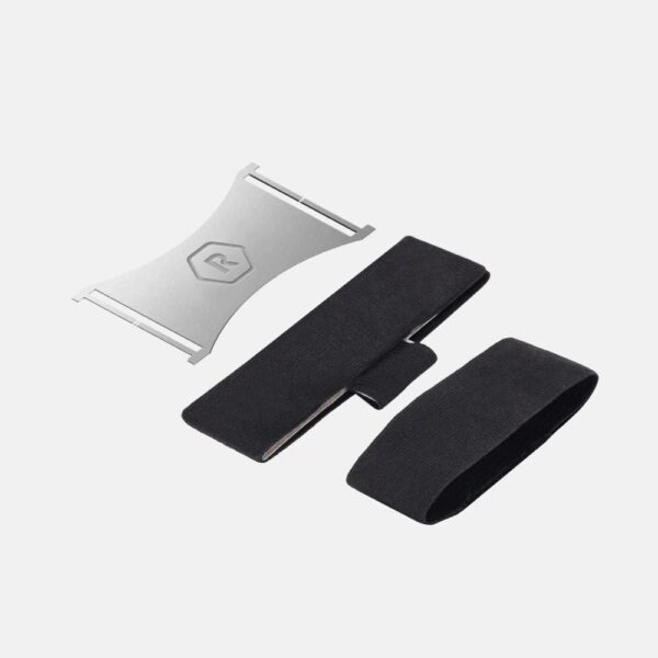 Cash Strap Plate Silver Elastic