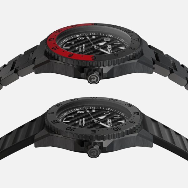 Land & Sea GMT Watch 42mm Carbon Fiber 3k | Stainless Steel - Image 3