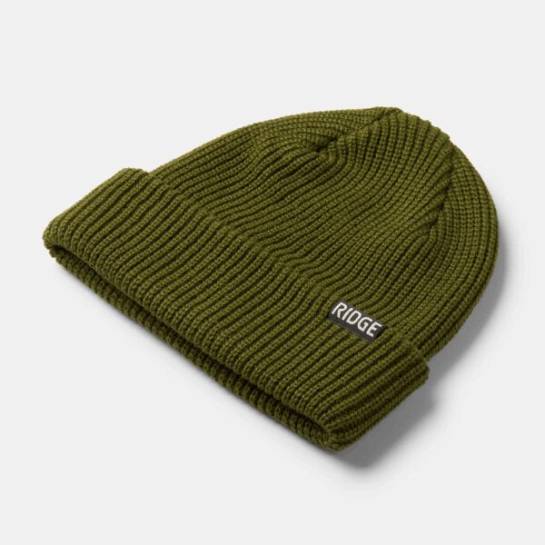 Classic Cuff Beanie Matte Olive - Image 2