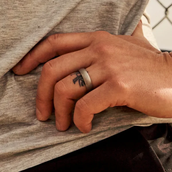 6mm Rounded Stonewashed Titanium - Image 3