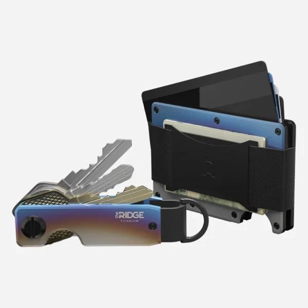 Ridge Wallet Burnt Titanium – Full Kit / Mag Safe / Add Money Clip - Image 2