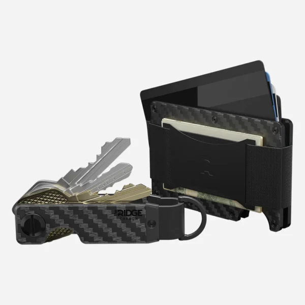 Ridge Wallet Carbon Fiber 3K – Full Kit / Mag Safe / Add Money Clip - Image 2